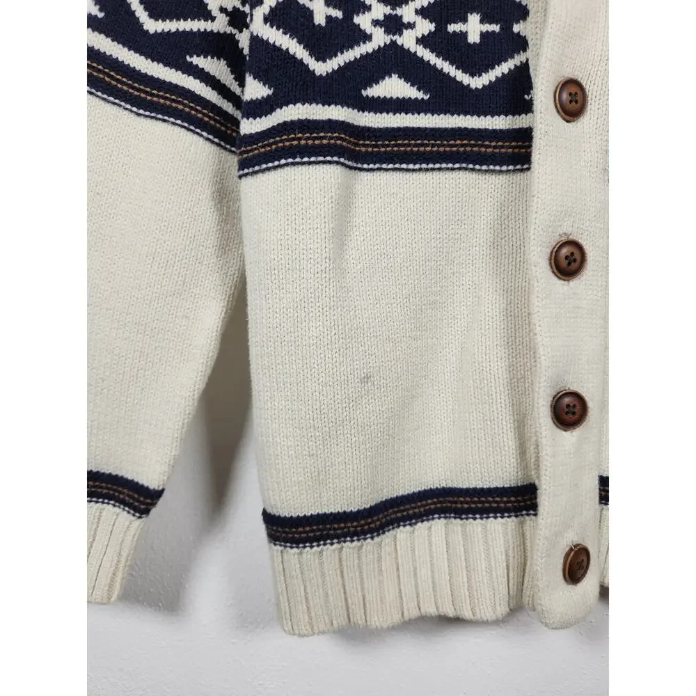 Gymboree Youth Grandpa Sweater Cardigan Medium 7-8 Holiday Winter Boho